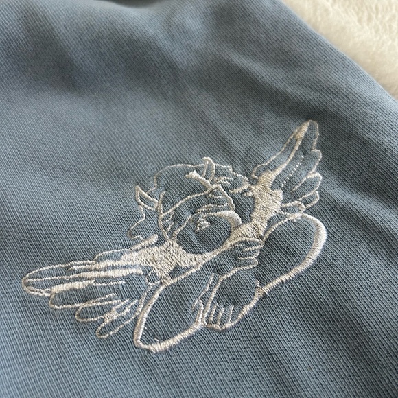 Boys Lie light blue shorts with embroidered logo - Picture 4 of 5